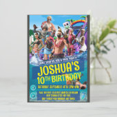 Einladung zum Thema Spiel (Stehend Vorderseite)