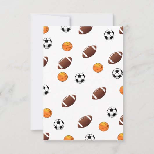 Einladung zum Thema Sport (Vorderseite)