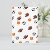 Einladung zum Thema Sport (Stehend Vorderseite)