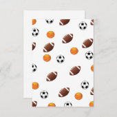 Einladung zum Thema Sport (Vorne/Hinten)