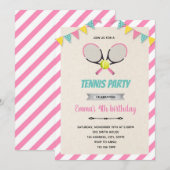 Einladung zum Thema Tennis (Vorne/Hinten)