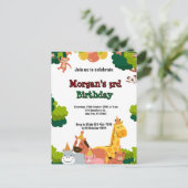 Einladung zum Thema Wildnis Postkarte (Stehend Vorderseite)