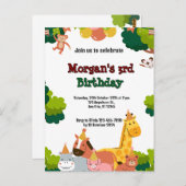 Einladung zum Thema Wildnis Postkarte (Vorne/Hinten)