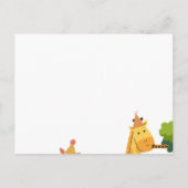 Einladung zum Thema Wildnis Postkarte (Rückseite)