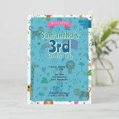 Einladung zum Tierthema BIrdday (Stehend Vorderseite)