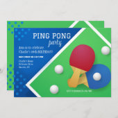 Einladung zum Tischtennis (Vorne/Hinten)