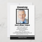 Einladung zum Todestag des Schwarzen und Weißen Fo (Vorderseite)