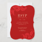 Einladung zum traditionellen chinesischen Hochzeit (Rückseite)