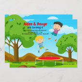 Einladung zum Trampolin-Sprung (Vorne/Hinten)