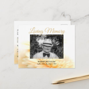 Einladung zum Trauerfoto-Gedenkgottesdienst Postkarte