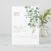 Einladung zum Tropfen Foliage Bridal Dusche (Stehend Vorderseite)