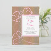 Einladung zum Tropical Beach Hochzeit in Urlaubsor (Stehend Vorderseite)