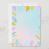 Einladung zum Tropical Palm Macaw Bird Housewarmin (Rückseite)