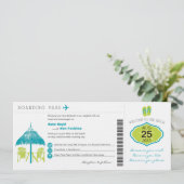 Einladung zum Tropischen Boarding (Stehend Vorderseite)