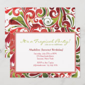 Einladung zum tropischen Flair (Vorne/Hinten)
