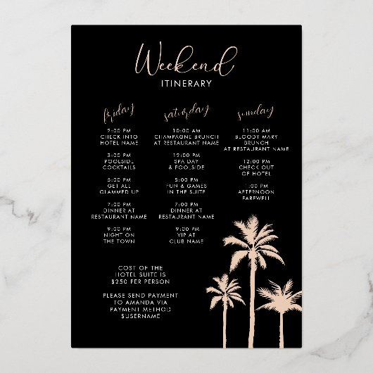 Einladung zum tropischen Geburtstag (Rückseite)