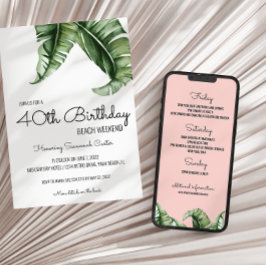 Einladung zum tropischen Geburtstag am Wochenende