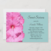 Einladung zum tropischen Geburtstag (Türkis) (Vorderseite)