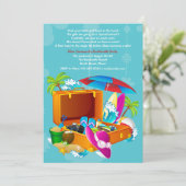 Einladung zum tropischen Junggeselinnen-Abschied (Stehend Vorderseite)
