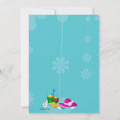 Einladung zum tropischen Junggeselinnen-Abschied (Rückseite)