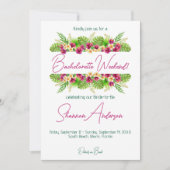 Einladung zum tropischen Junggeselinnen-Abschied (Vorderseite)