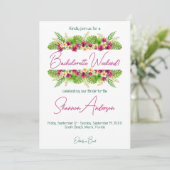 Einladung zum tropischen Junggeselinnen-Abschied (Stehend Vorderseite)