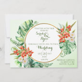 Einladung zum Tropischen Ring mit Einzelheiten (Vorderseite)