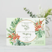 Einladung zum Tropischen Ring mit Einzelheiten (Stehend Vorderseite)