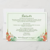 Einladung zum Tropischen Ring mit Einzelheiten (Rückseite)