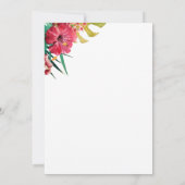 Einladung zum tropischen Sommer zum Geburtstag (Rückseite)