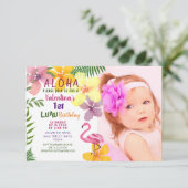 Einladung zum tropischen Sommer zum Geburtstag (Stehend Vorderseite)