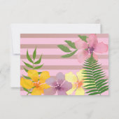 Einladung zum tropischen Sommer zum Geburtstag (Rückseite)