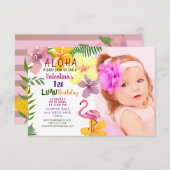Einladung zum tropischen Sommer zum Geburtstag (Vorne/Hinten)