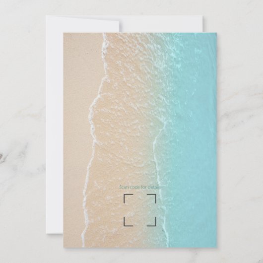 Einladung zum tropischen Strand (Rückseite)