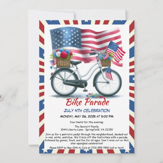 Einladung zum Unabhängigkeitstag (Vorderseite)