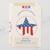 Einladung zum Unabhängigkeitstag (Vorne/Hinten)