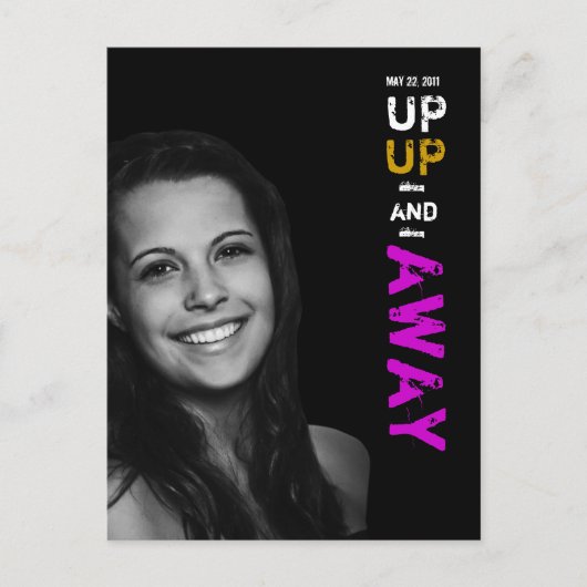 Einladung zum Up & Away Abschluss (Vorderseite)