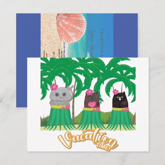 Einladung zum Urlaub (Vorne/Hinten)