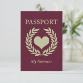 Einladung zum Valentinpass (Stehend Vorderseite)