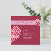 Einladung zum Valentinstag (Stehend Vorderseite)