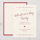 Einladung zum Valentinstag (Vorne/Hinten)