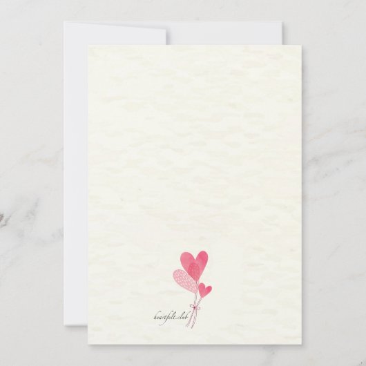 Einladung zum Valentinstag (Rückseite)