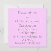 Einladung zum Valentinstag (Rückseite)