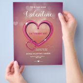 Einladung zum Valentinstag Flyer (Hand)