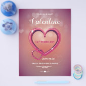 Einladung zum Valentinstag Flyer (Einzeln)