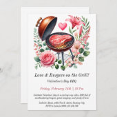 Einladung zum Valentinstag GRILLEN individuell anp (Vorne/Hinten)