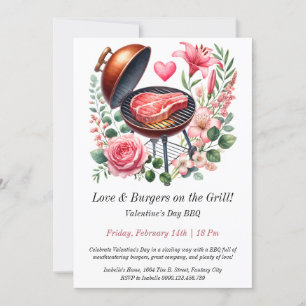 Einladung zum Valentinstag GRILLEN individuell anp