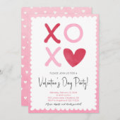 Einladung zum Valentinstag-Party (Vorne/Hinten)