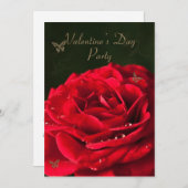 Einladung zum Valentinstag-Party (Vorne/Hinten)