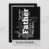 Einladung zum Vatertag (Vorne/Hinten)